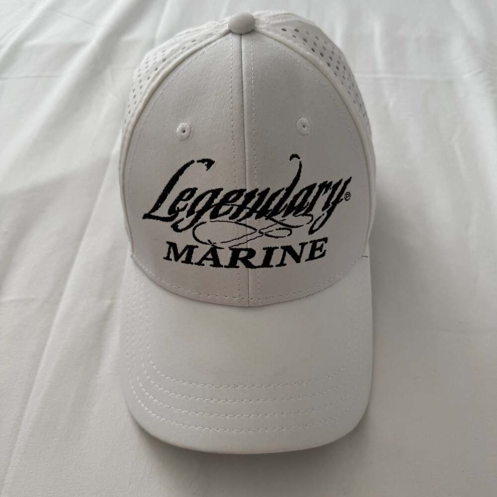 Ahead Legendary Marine Yamaha Performance White Perforated Adjustable